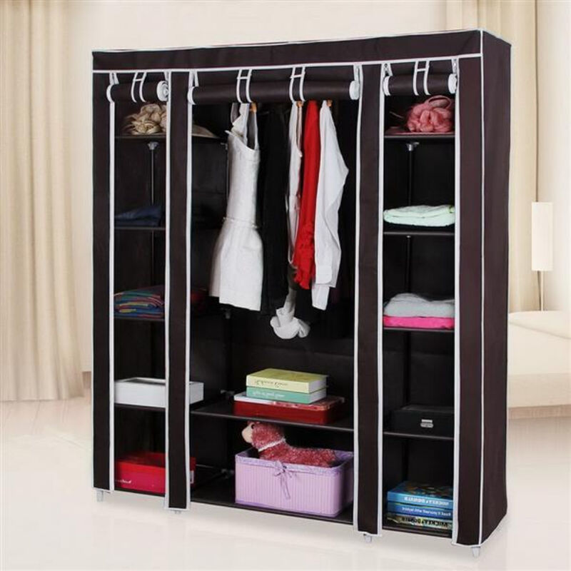 Wardrobe Storage Organizer with Non-Woven Fabric and Sturdy Frame image number 3
