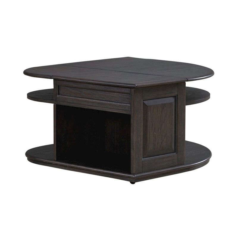 Liberty Furniture Wallace Cocktail Table for Living Room - Aged Oak image number 1