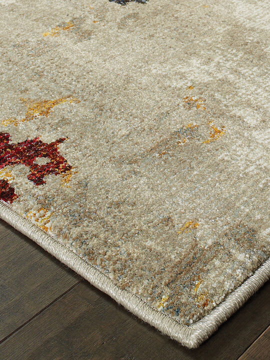 Evolution 1'10" x 3'2" Beige Rug