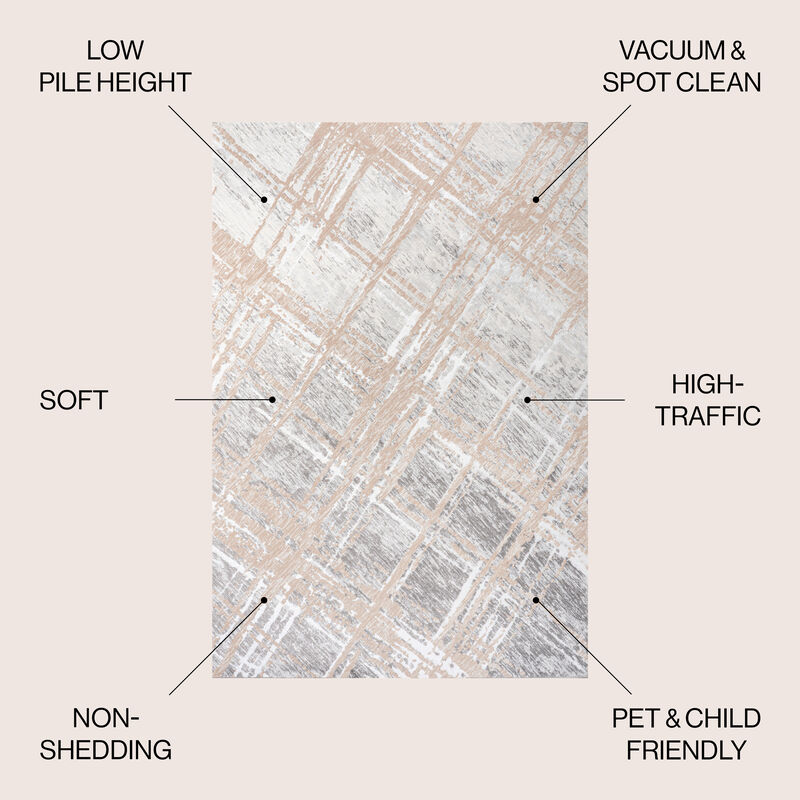 Slant Modern Abstract Area Rug