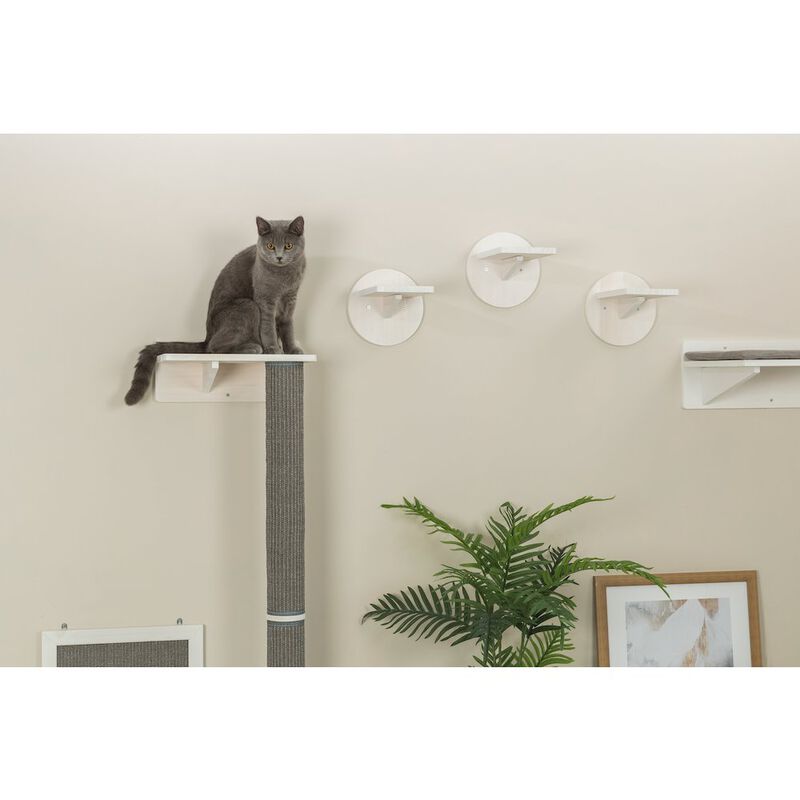 TRIXIE Wall Set 1 Wall Mounted Sisal Cat Scratching Post with Ledge image number 1