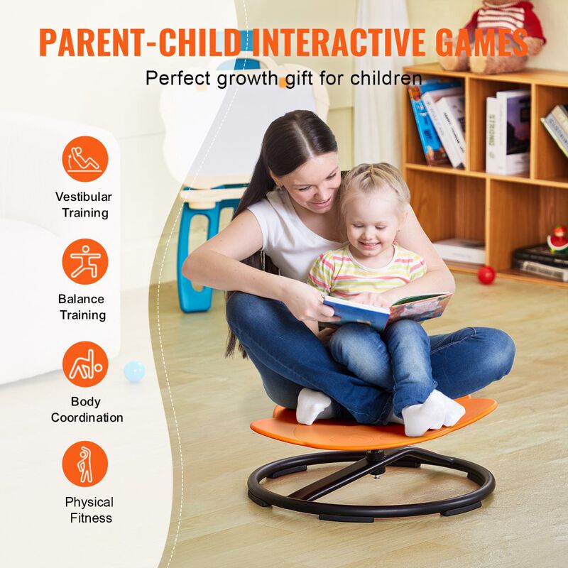 360&deg; Rotating Kids Chair Elephant Design Sensory Seat for Toddlers image number 3