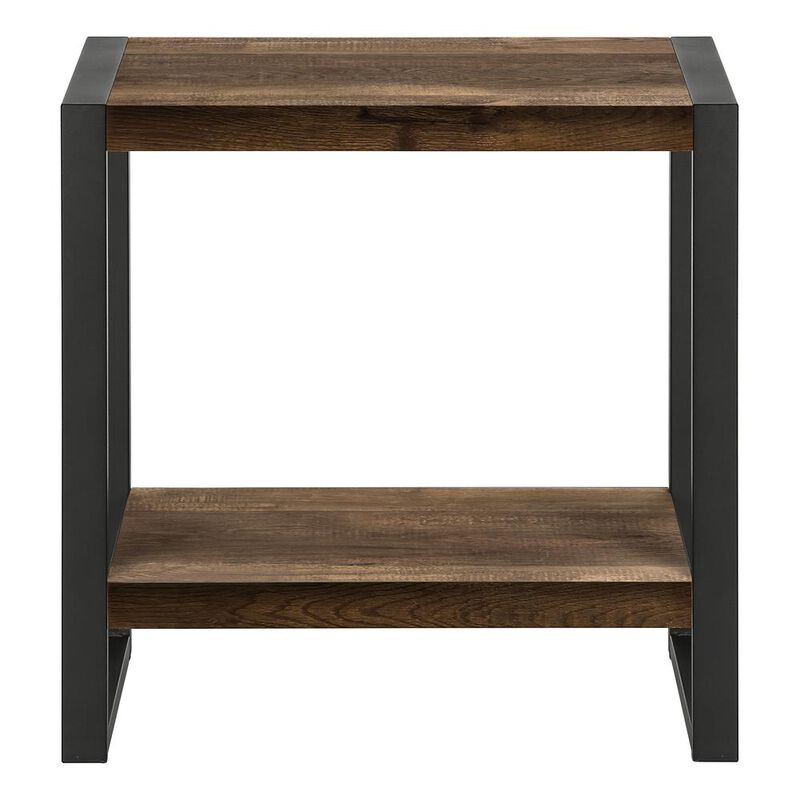 Accent Table, Side, End, Nightstand, Lamp, Living Room, Bedroom, Brown Laminate
