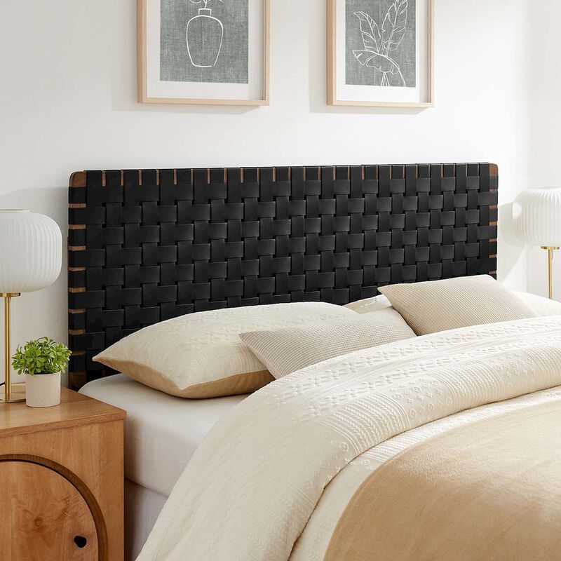 Sparta Weave Vegan Leather Queen Headboard image number 6
