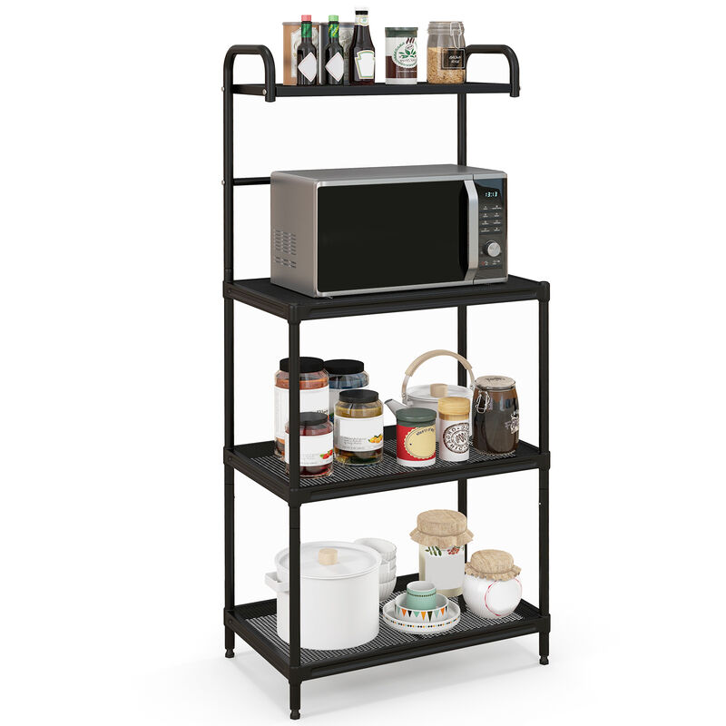 4-Tier Kitchen Storage Baker Microwave Oven Rack Shelves