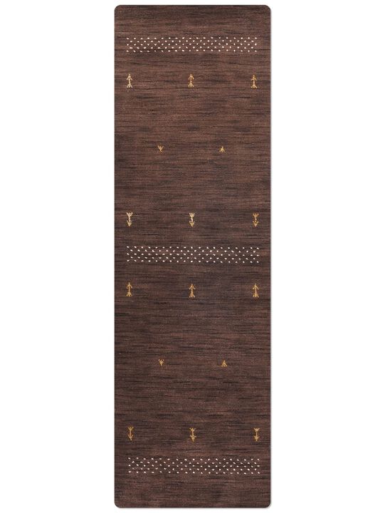 RUGSOTIC CARPETS HAND KNOTTED LOOM WOOL ECO-FRIENDLY AREA RUGS  - Runner, Contemporary Modern Design, High Pile Thick Handmade Anti Skid Rugs for Living Room (L00515)