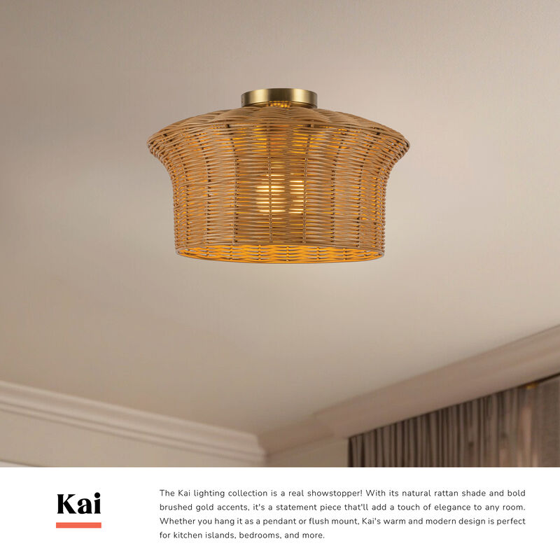 Kai 16 in Socket Semi Flush Mount image number 4