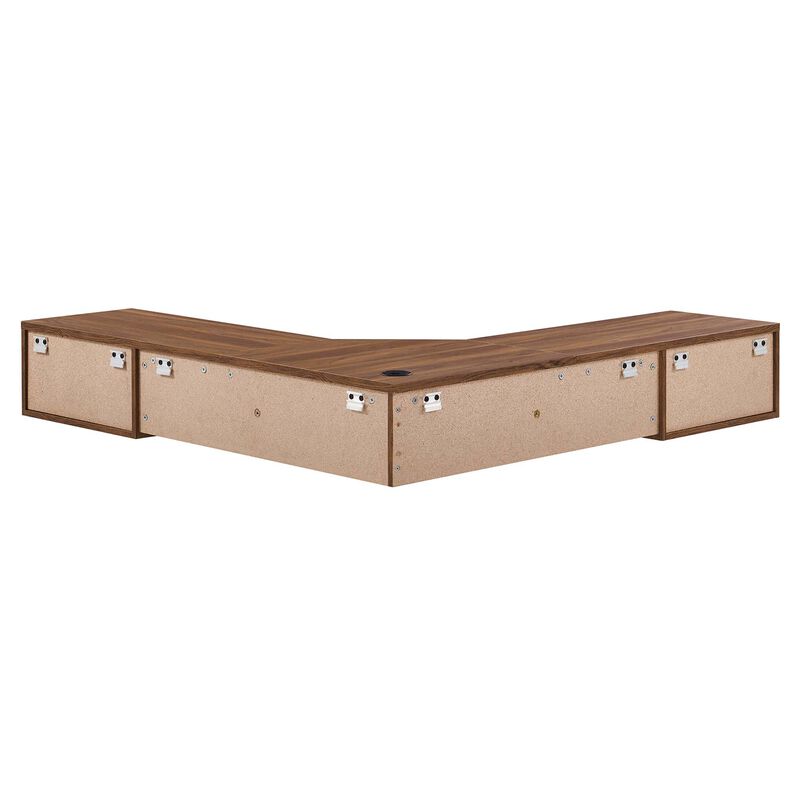 Render Wall Mount Corner Office Desk image number 2