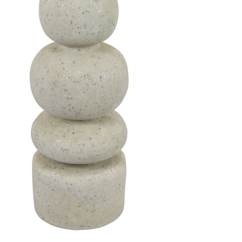 Josi Tabletop D&eacute;cor Candle Holder, Sculpted Turned Resin image number 3