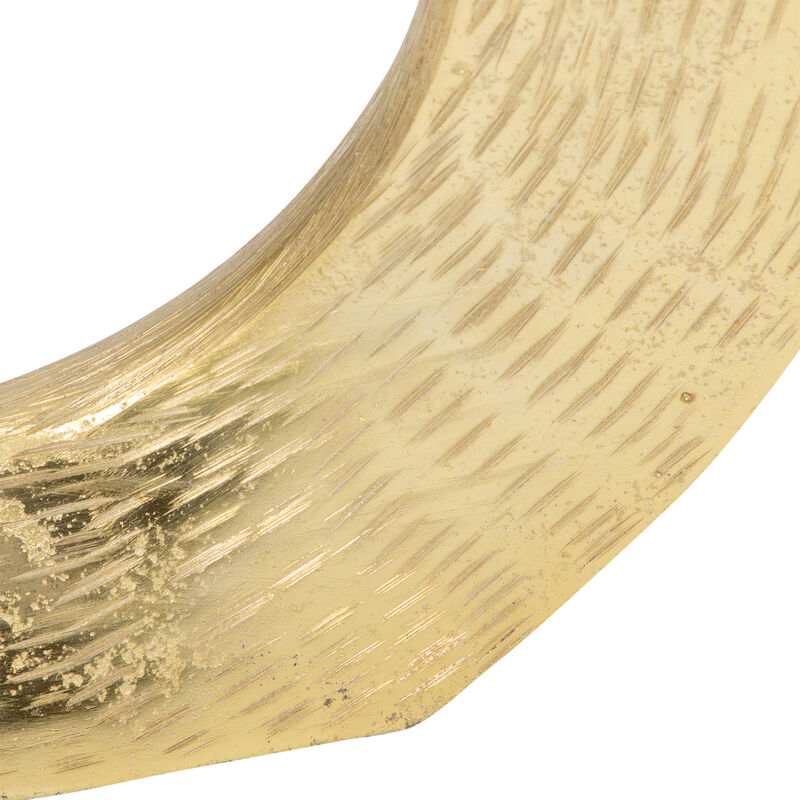 Metal Round Open Cut Out Vase image number 4