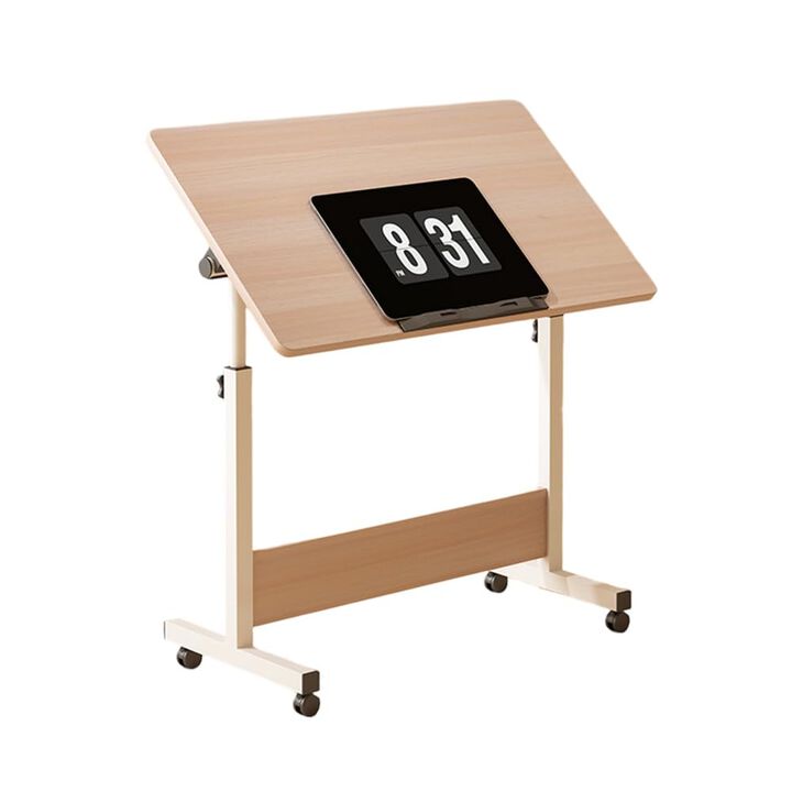 Collapsible Adjustable Standing Desk on Wheels &ndash; Sit-Stand, Portable for Home Office & Small Spaces