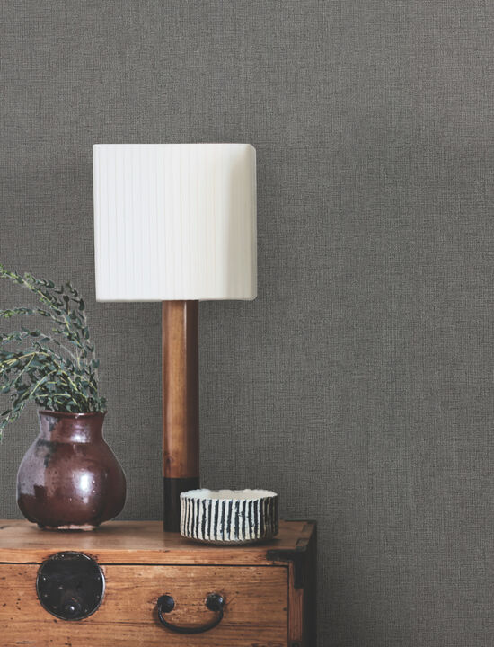 Hardy Linen Onyx Wallpaper (Set of 2)