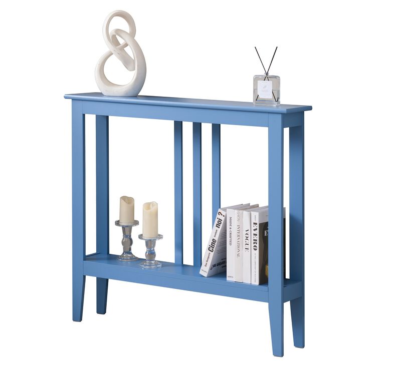 Kings Brand Furniture Balfour Console Table &ndash; Durable Wood, Windsurfer Finish, Smooth Top & Lower Shelf