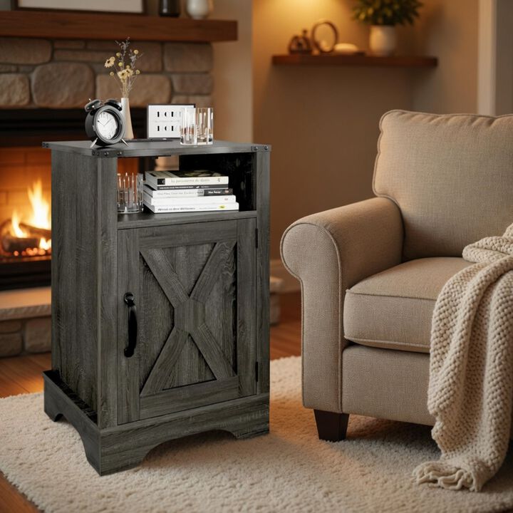 Clahog 16" Farmhouse Nightstand