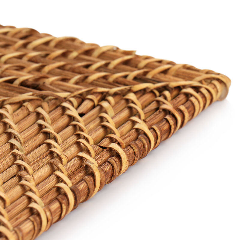 Martha Stewart 16 Inch Rattan Woven Rectangular Placemat in Brown image number 2