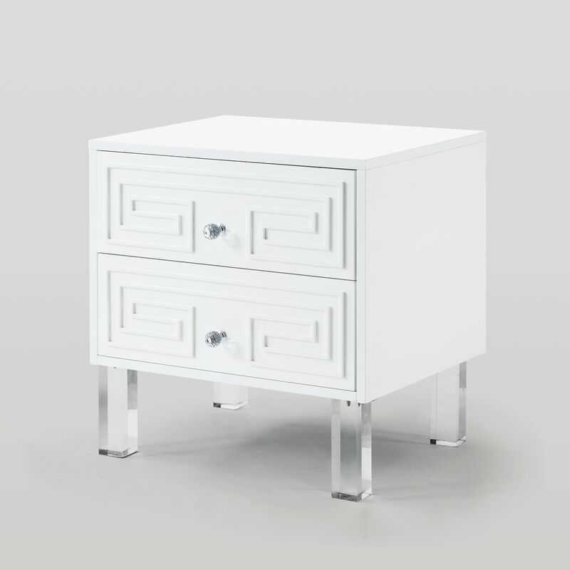 Inspired Home Clarice  Side Table/Accent Table/Nightstand