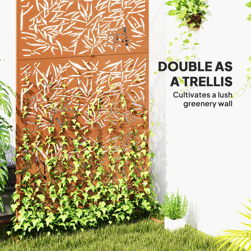 Hivvago Outdoor Bamboo Style Privacy Screen image number 3