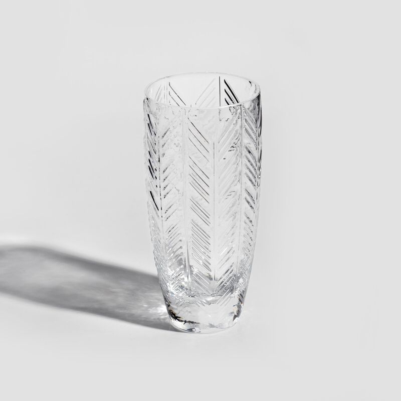 Champagne Glasses ZIG ZAG GLASS Transparent Set of 6, diam. 2.56", H 5.51" image number 1