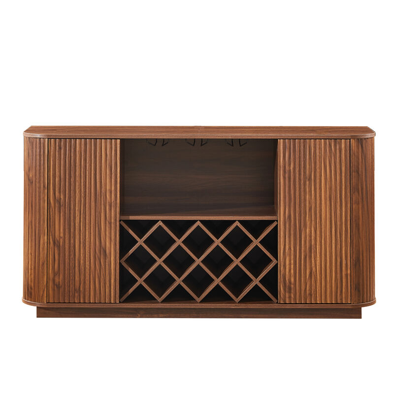 Nunzes Modern Wavy Curve Sideboard image number 0