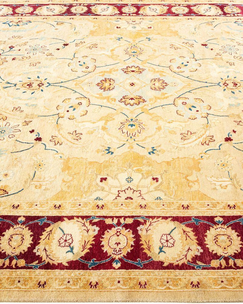 Mogul, One-of-a-Kind Hand-Knotted Area Rug  - Yellow, 6' 1" x 9' 2"