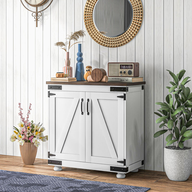 Vixlox  Farmhouse Sideboard Buffet Cabinet image number 7