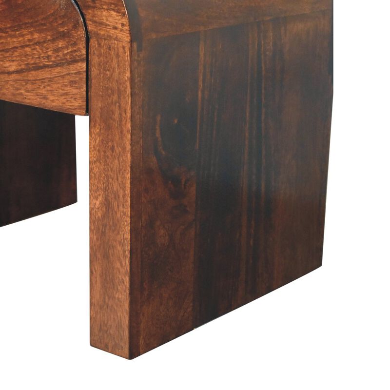 Artisan Furniture Solid Wood California Walnut Disc Bedside