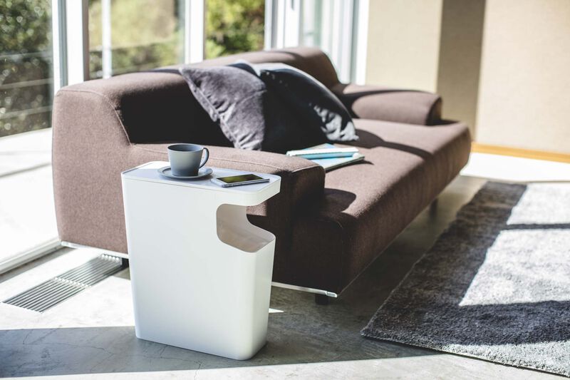 Side Table Trash Can