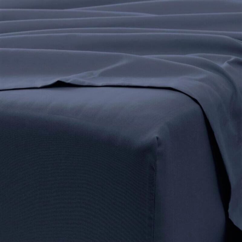Hivvago Twin Navy Blue 4-Piece Soft Wrinkle Resistant Microfiber/Polyester Sheet Set