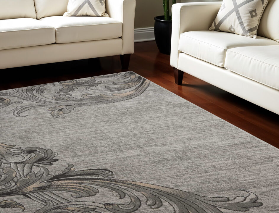 HomeRoots Floral Vines Area Rug