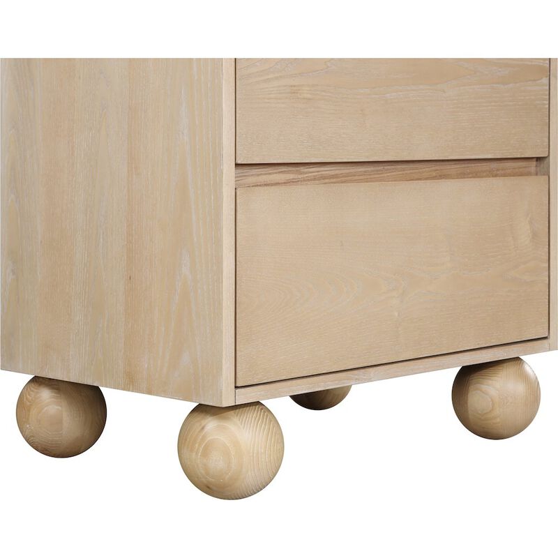 Meridian Furniture Kent Natural Night Stand