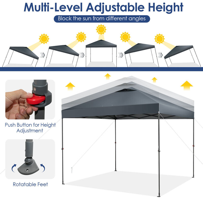 Foldable Outdoor Instant Pop-up Canopy with Carry Bag