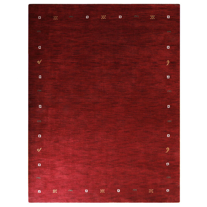 RUGSOTIC CARPETS HAND KNOTTED LOOM WOOL ECO-FRIENDLY AREA RUGS  - Rectangle, Contemporary Modern Design, High Pile Thick Handmade Anti Skid Rugs for Living Room (L00103)