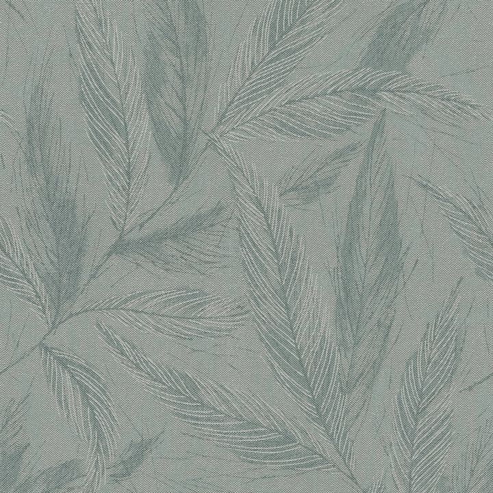 Hygge Home Fern Weave Motif Green Wallpaper GG82146