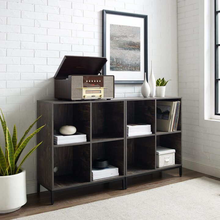 Jacobsen 2-Piece Record Storage Cube Bookcase Set