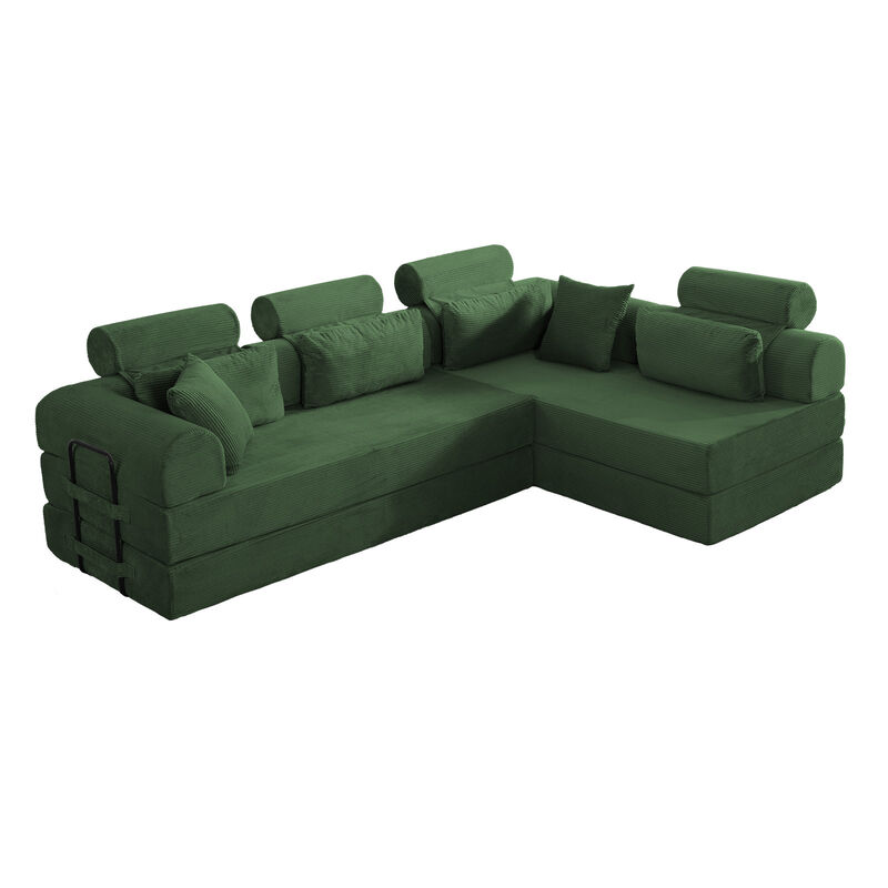 Krozu L shape Modular Sectional Sofa image number 0