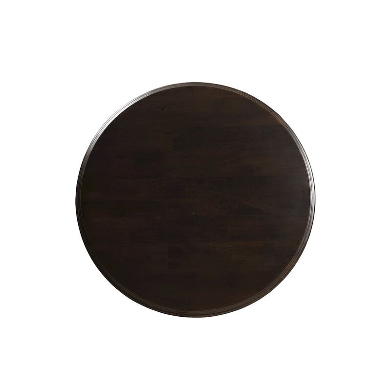 World Interiors Toulon 48In Vintage Brown Round Dining Table image number 3