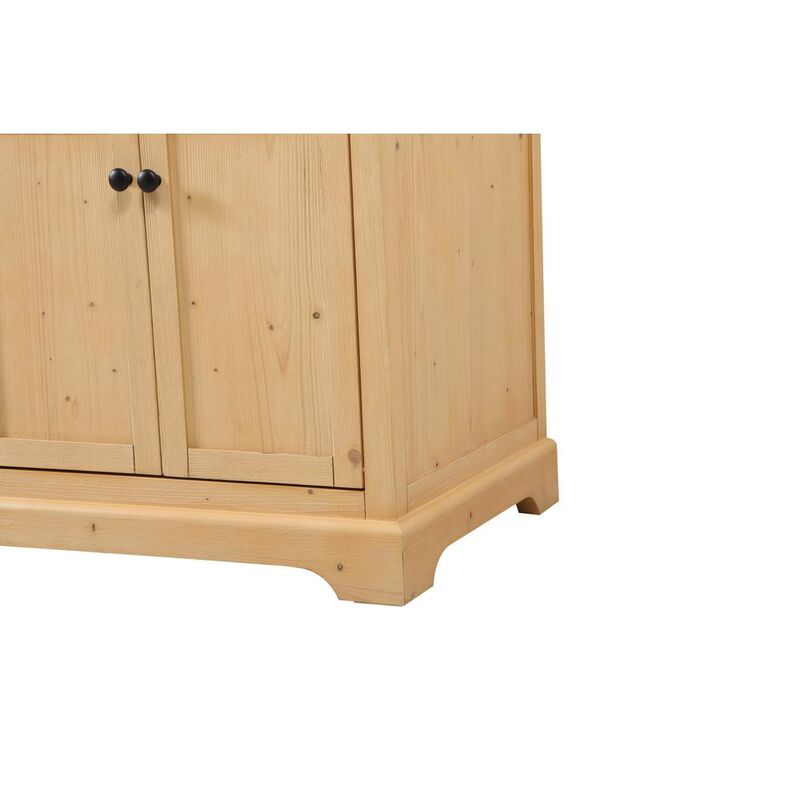 Elegant Kitchen and Bath 60 inch double bathroom vanity in natural wood