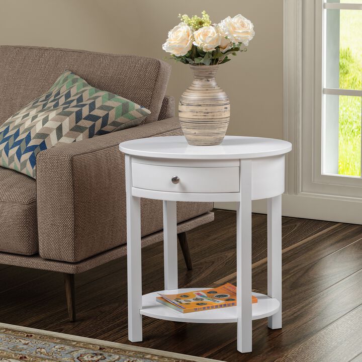 Convenience Concepts Classic Accents Cypress End Table, White