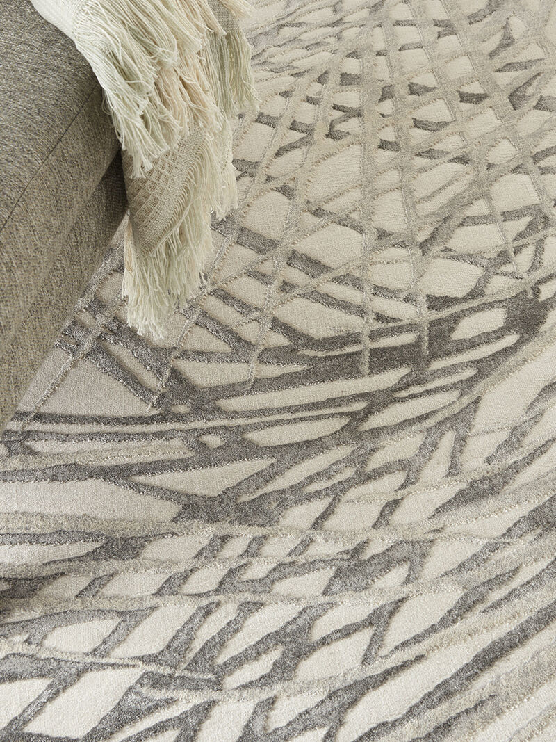 Rustic Textures RUS17 Ivory/Gray 5'3" x 7'3" Rug image number 8