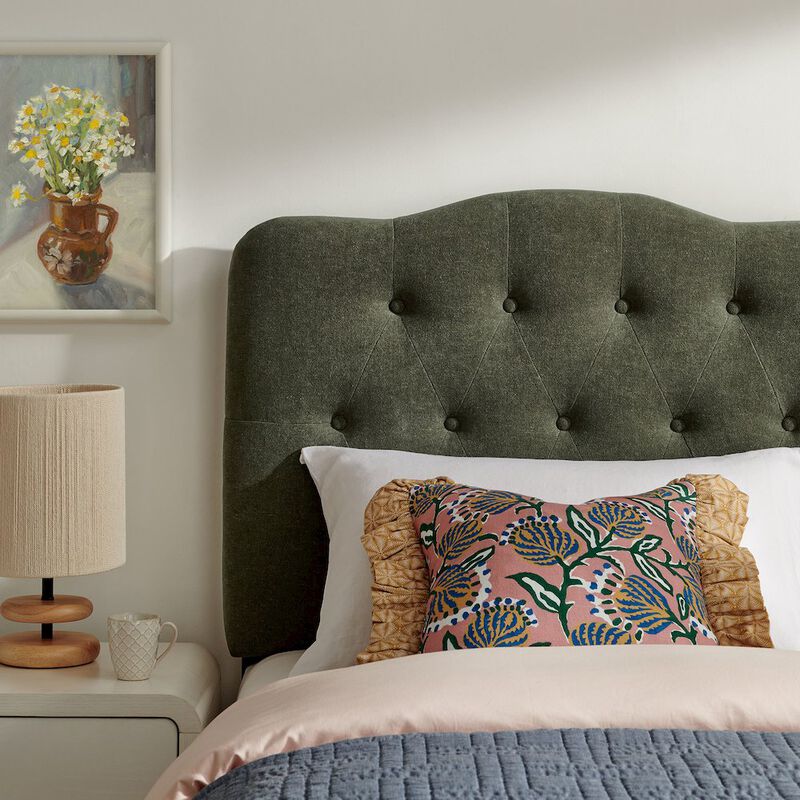Annabel Premium Linen Blend Twin Headboard image number 7