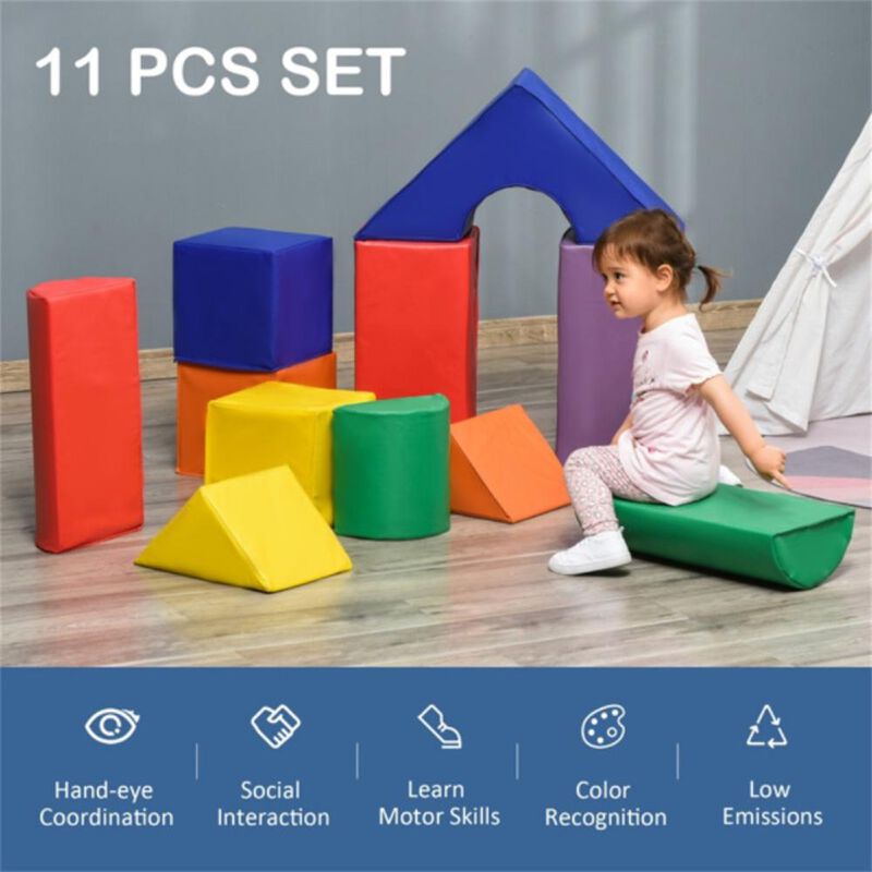 Kids' Soft Play Set Foam Climbing Blocks for Toddlers' Indoor Play & Motor Skill Development
