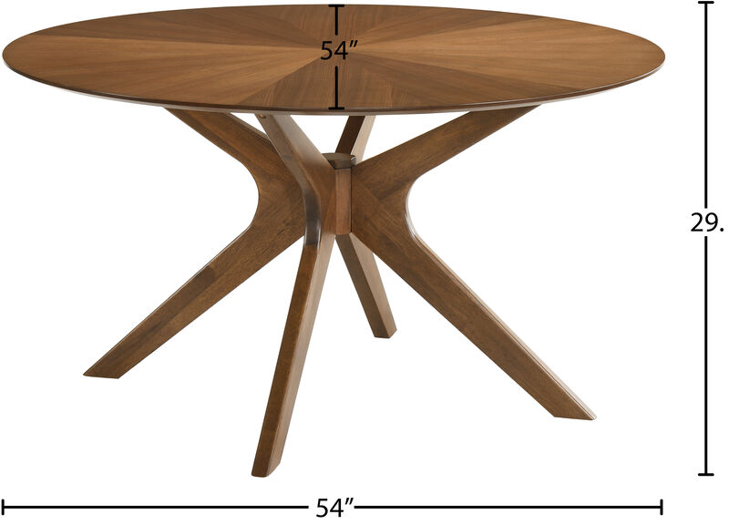 Meridian Furniture Woodson Rich Walnut Veneer Dining Table image number 5