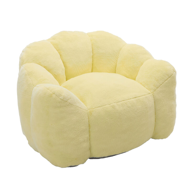 GOODSILO Ergonomic Memory Foam Bean Bag Sofa Chair with Pull Ring for Easy Mobility and Relaxation image number 0