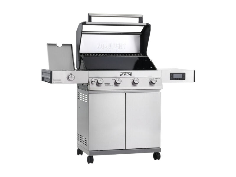 Monument Grills Denali Series | 4 Burner Smart Stainless Steel Propane Gas Grill
