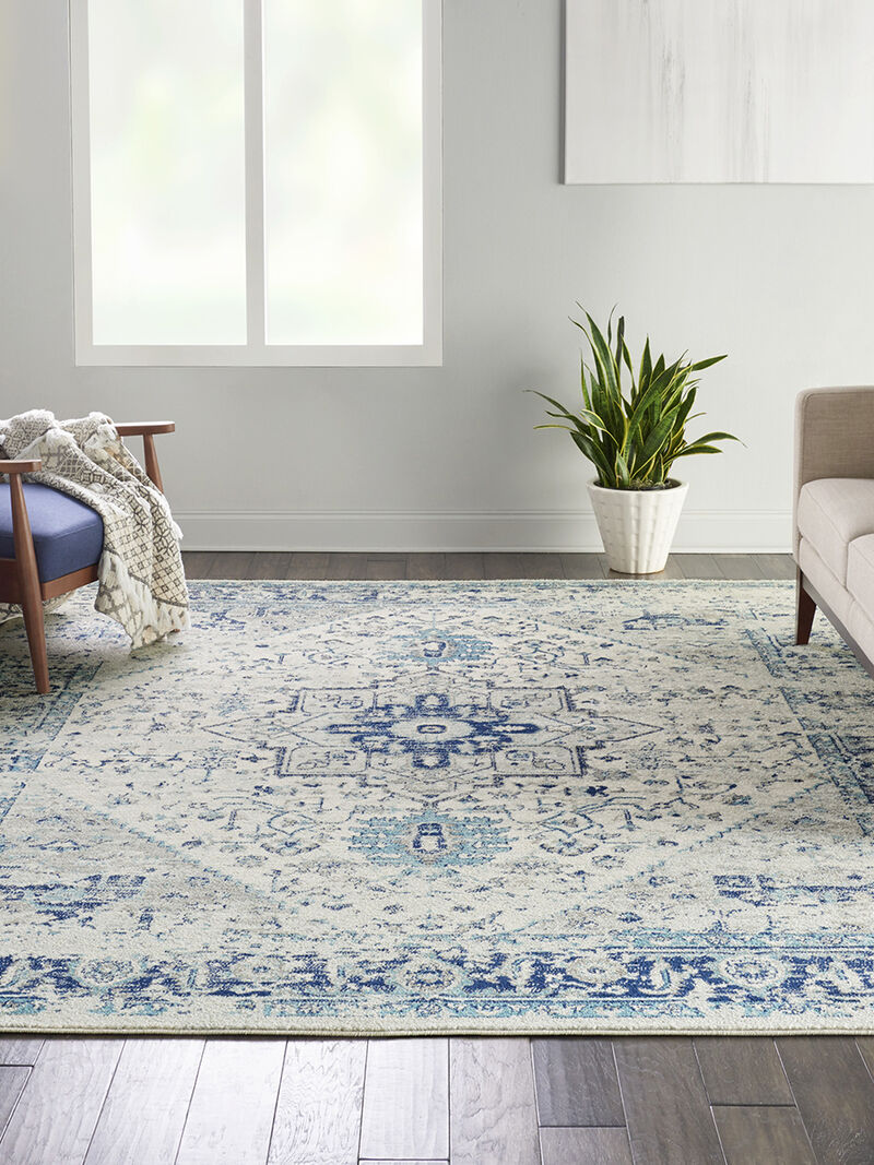 Tranquil TRA06 Ivory/Light Blue 8'10" x 11'10" Rug