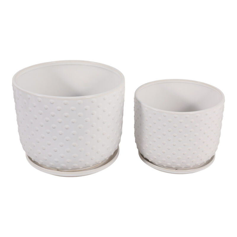 S/2 10/12" Dotted Planter image number 4