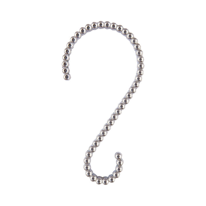 Utopia Alley Rust-Proof Zinc Decorative Shower Curtain Hooks, Smooth Glide S-Hooks- Set of 12