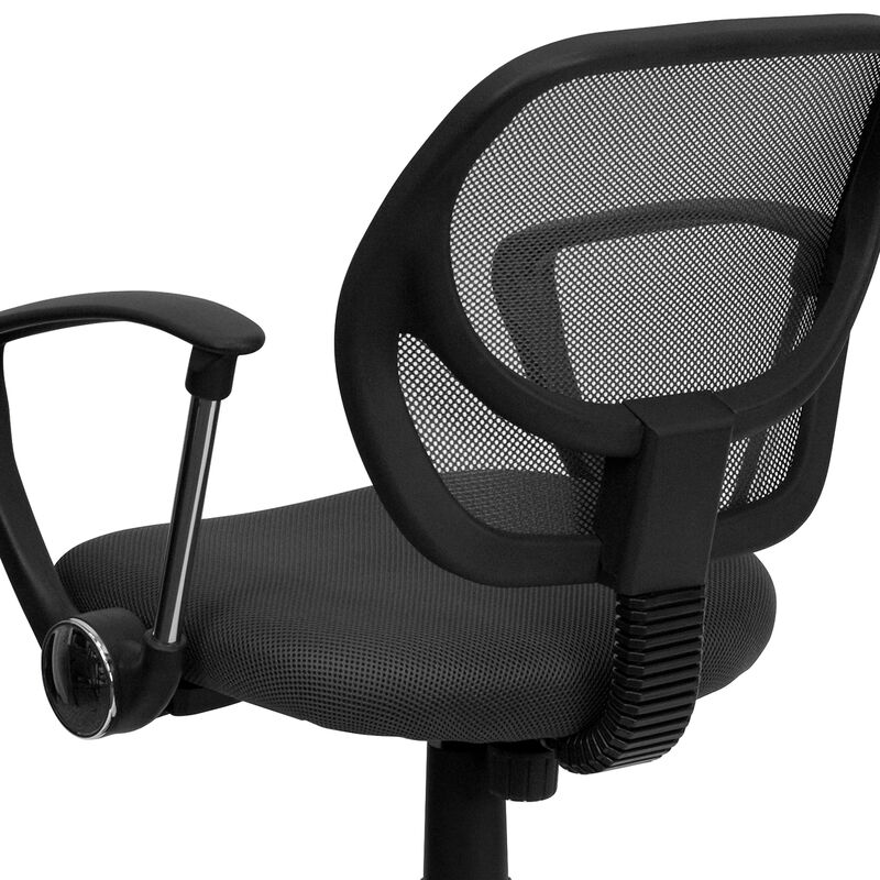 Neri Low Back   Mesh Swivel Task Office Chair with Arms image number 5