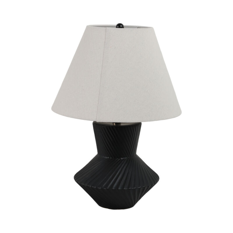 23" Ribbed Totem Table Lamp image number 3