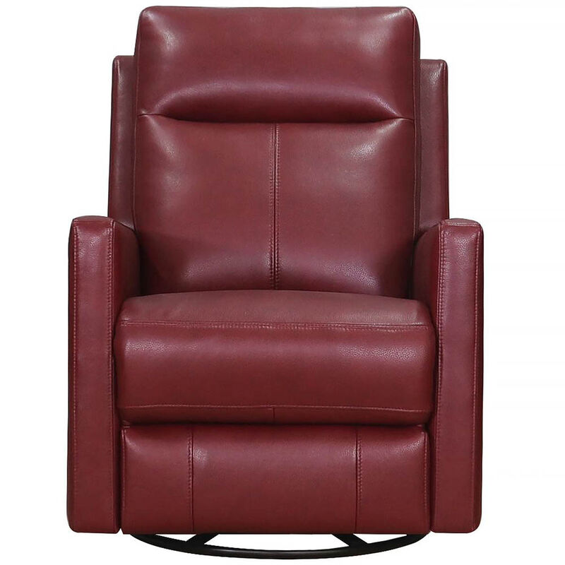 Vienna Power Headrest Swivel Glider Leather Recliner